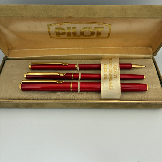 Vintage Pilot Miunet Miniature Size Pen Set - Japan