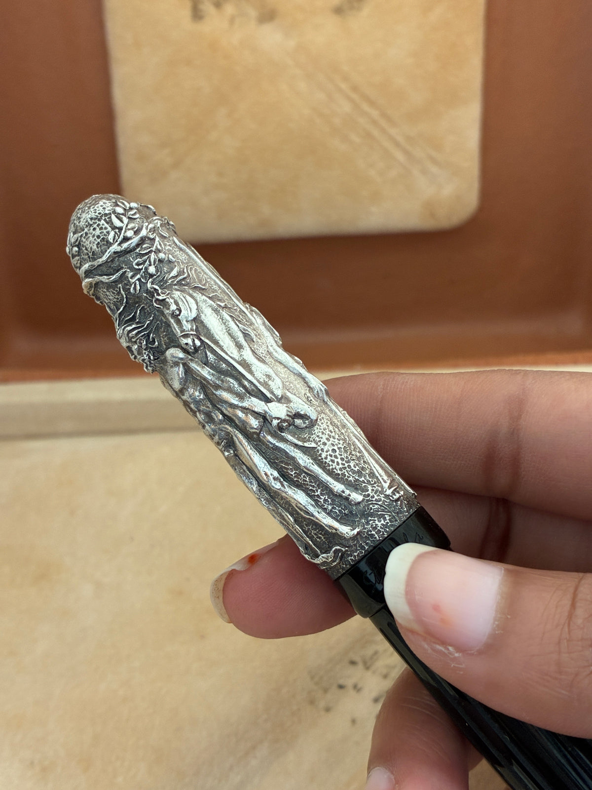 Stipula II Dono Ebonite Limited Edition Fountain Pen with Sterling silver