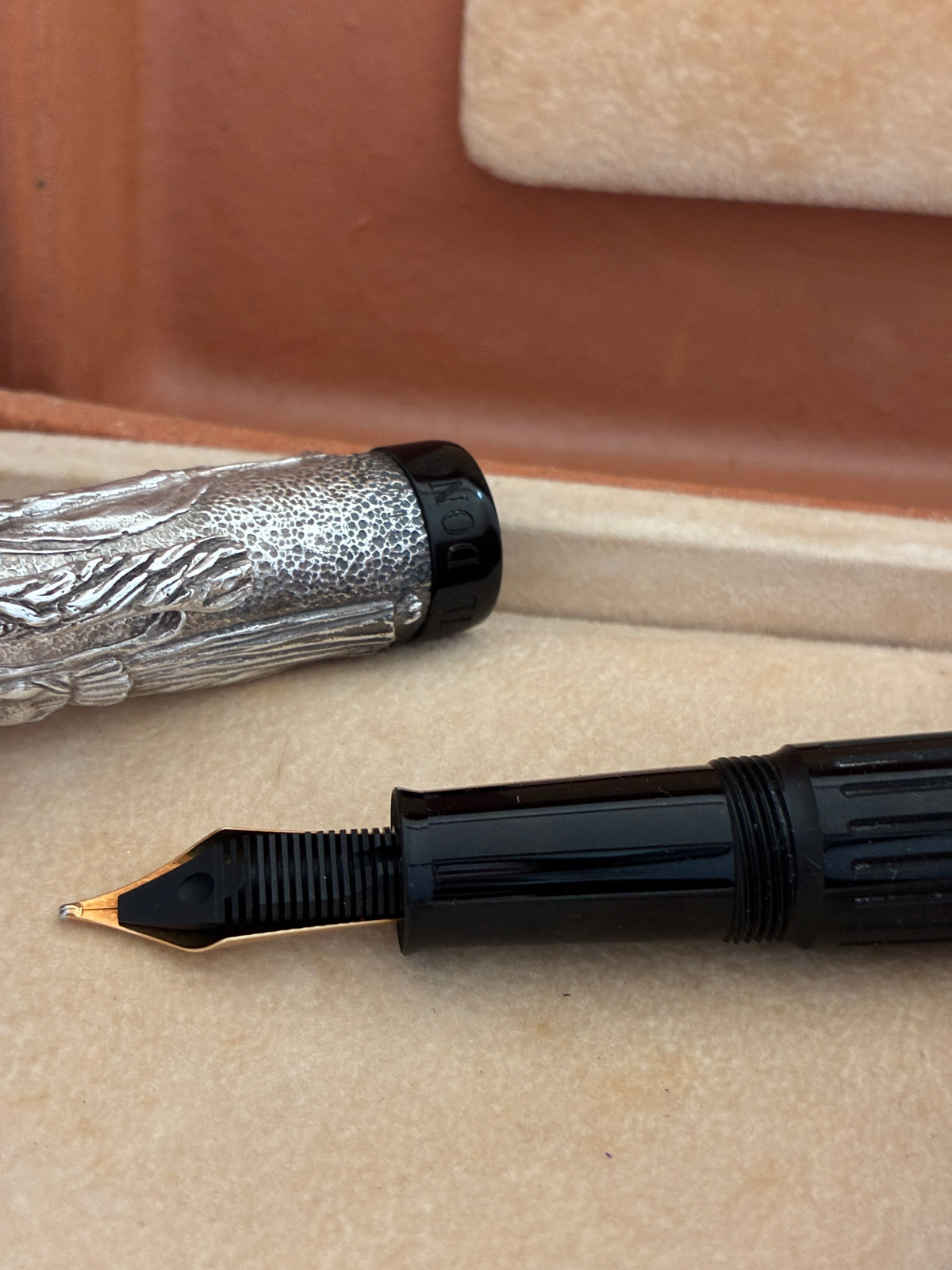 Stipula II Dono Ebonite Limited Edition Fountain Pen with Sterling silver