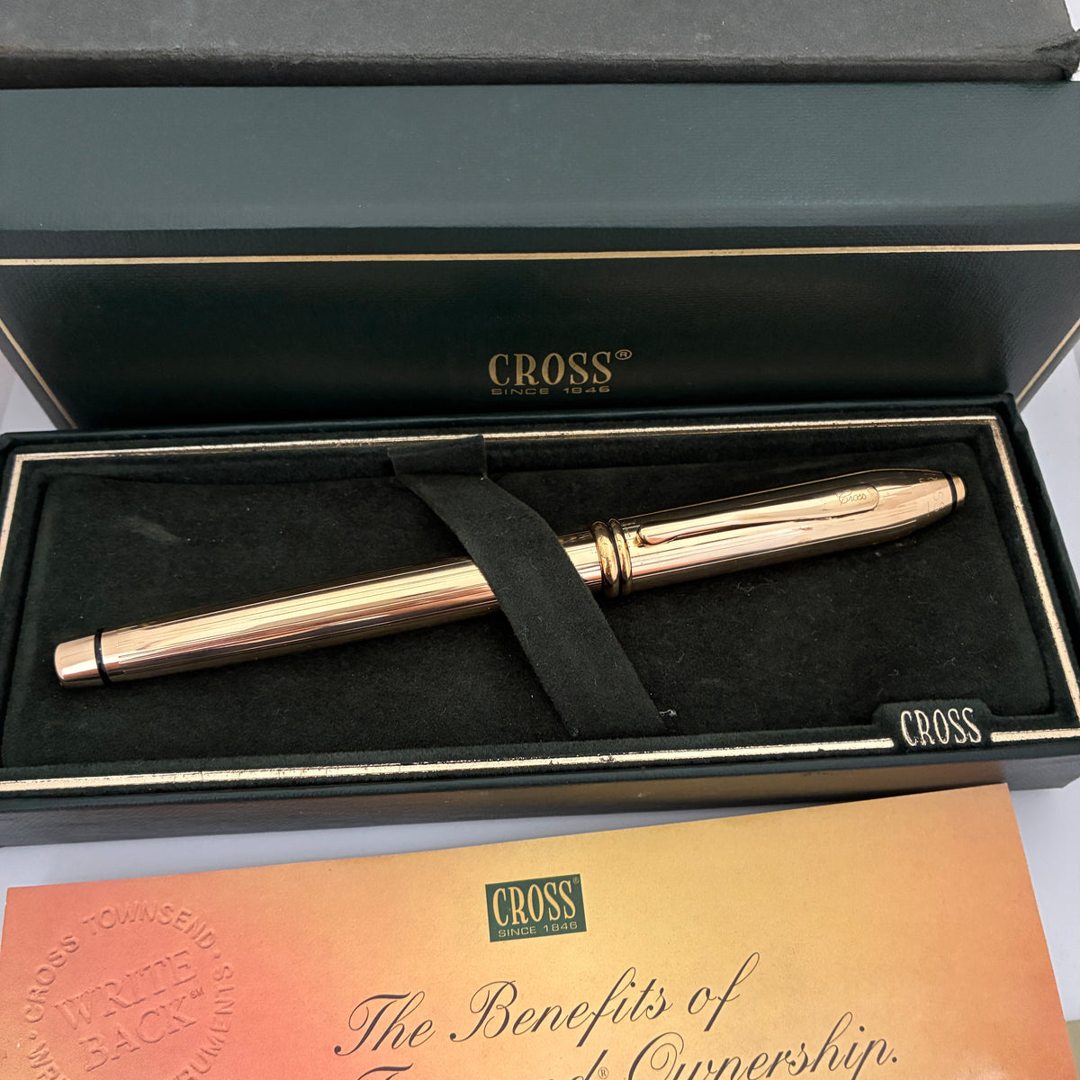 Cross Townsend 18kt Gold-Filled Fountain Pen - Made in USA