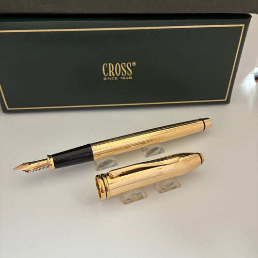 Cross Townsend 18kt Gold-Filled Fountain Pen - Made in USA