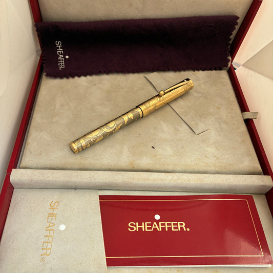 Sheaffer Nostalgia Fountain Pen - Vermeil Etched
