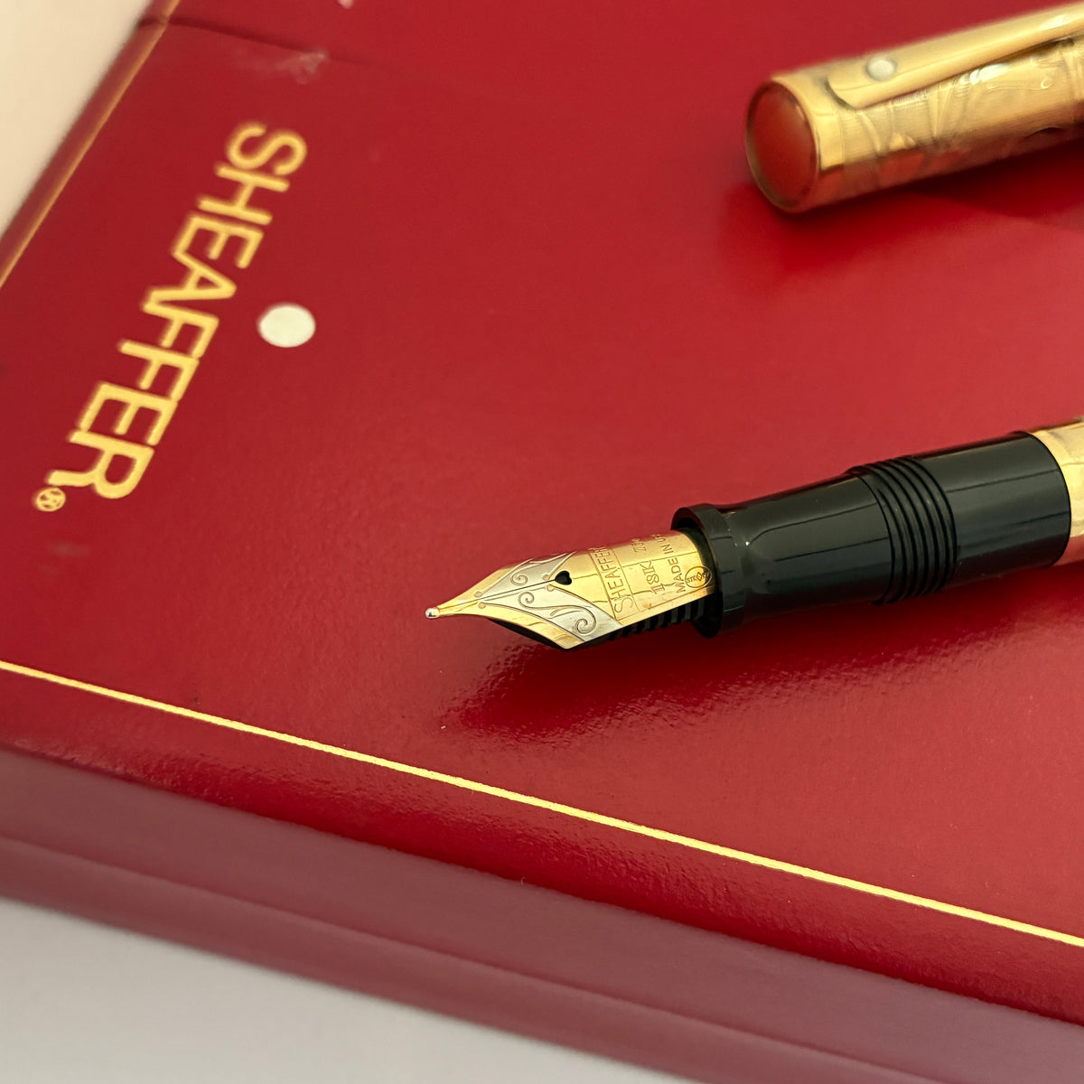 Sheaffer Nostalgia Fountain Pen - Vermeil Etched