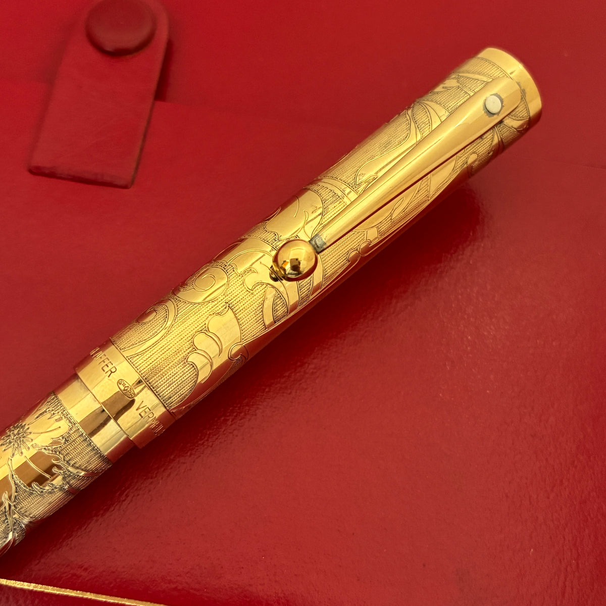 Sheaffer Nostalgia Fountain Pen - Vermeil Etched
