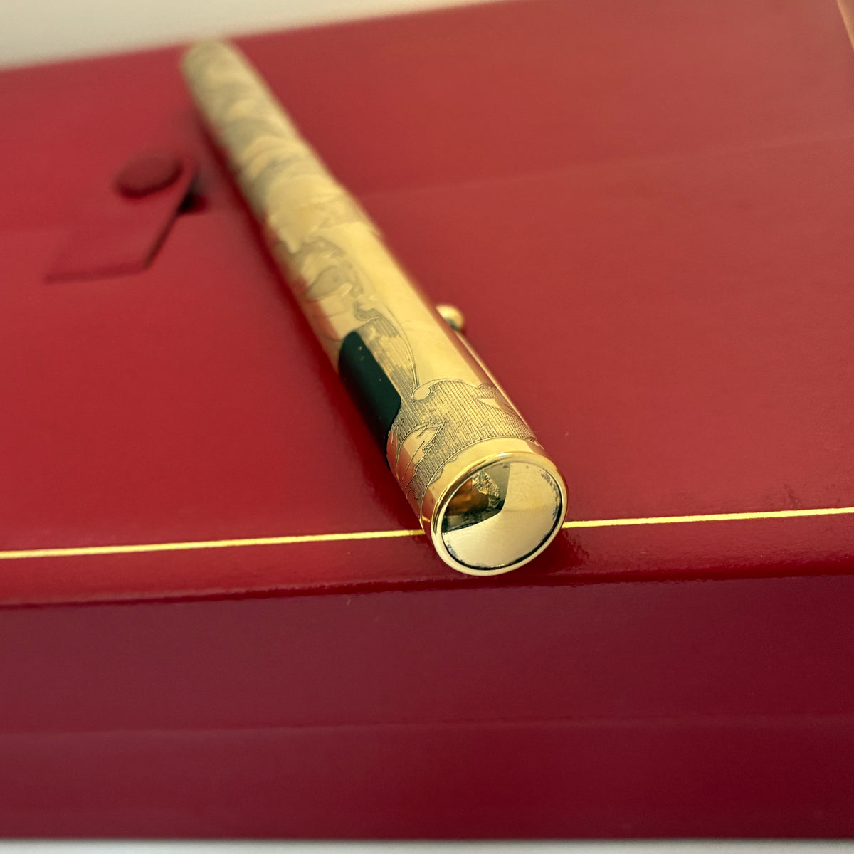 Sheaffer Nostalgia Fountain Pen - Vermeil Etched