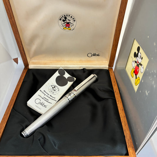 1996 Colibri Mickey Mouse Limited Edition Sterling Silver Fountain Pen