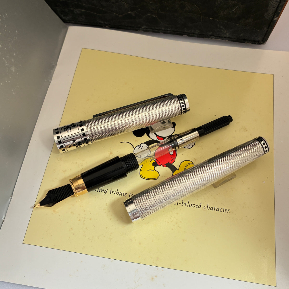1996 Colibri Mickey Mouse Limited Edition Sterling Silver Fountain Pen