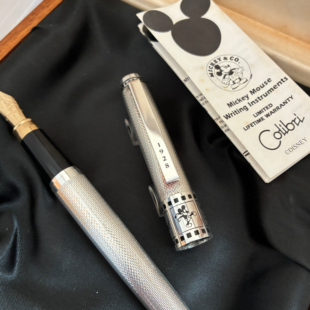 1996 Colibri Mickey Mouse Limited Edition Sterling Silver Fountain Pen