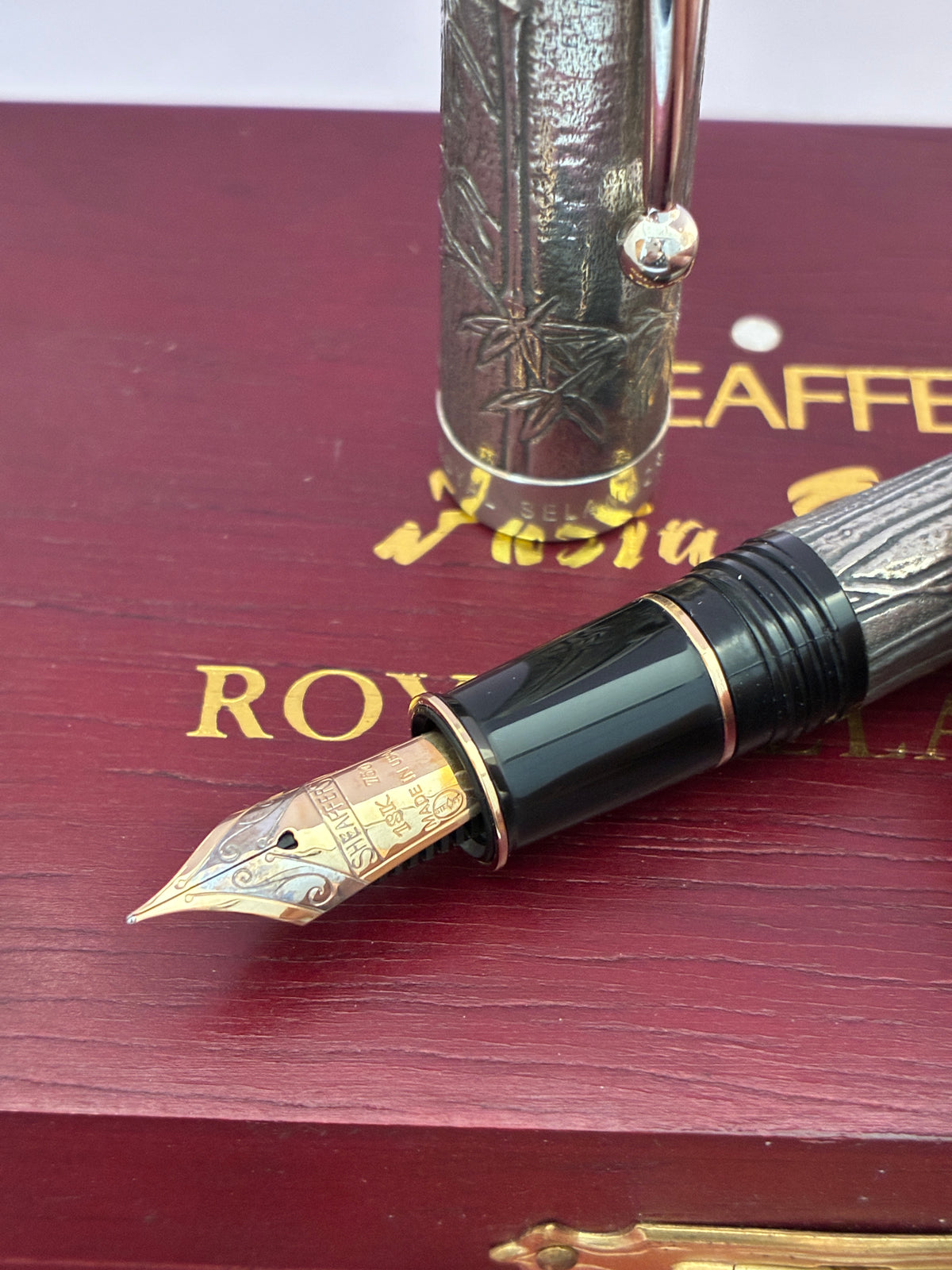 Sheaffer Royal Selangor Pewter "Bamboo" Fountain Pen