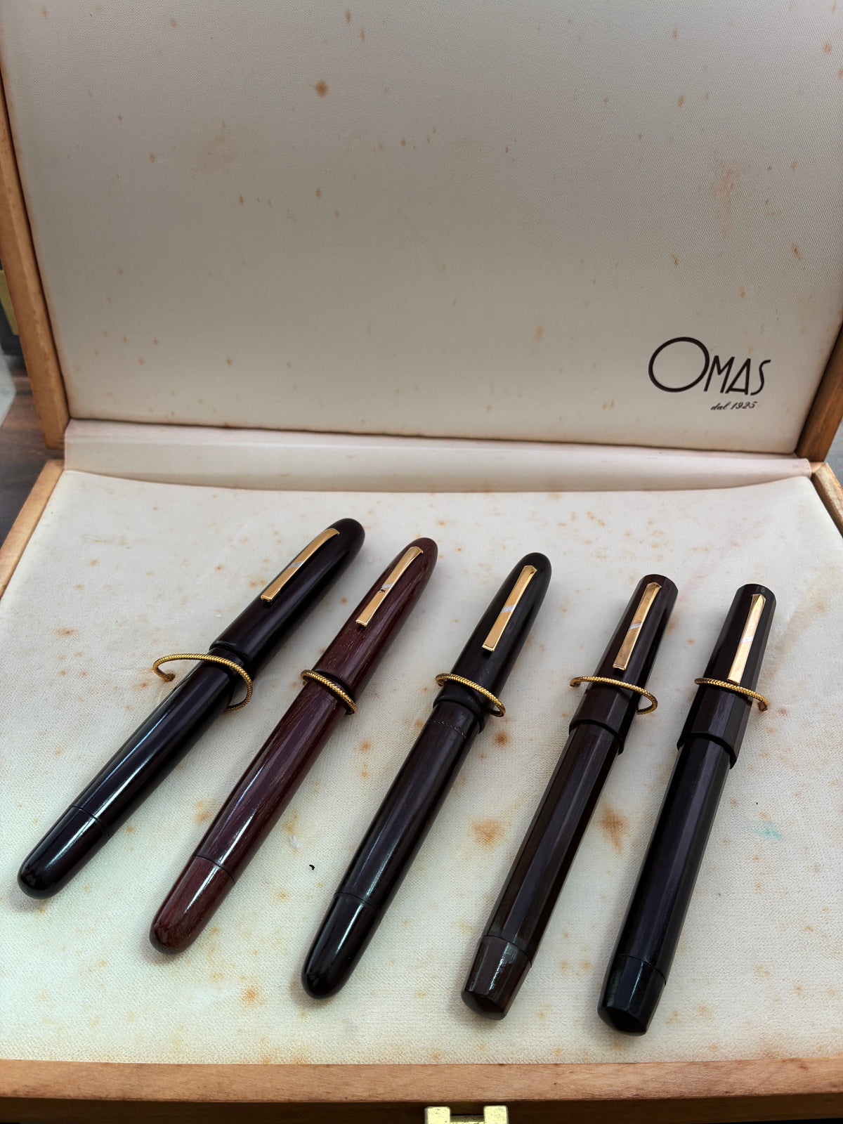 Omas 90s Legni Pregiati Limited Edition Fountain Pens SET