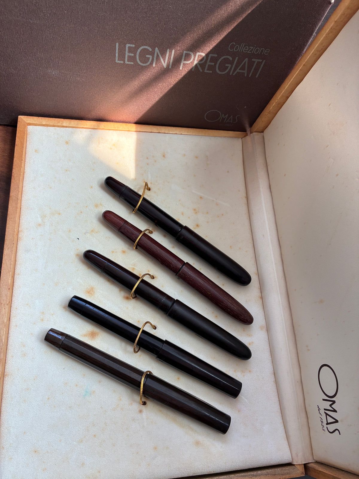 Omas 90s Legni Pregiati Limited Edition Fountain Pens SET