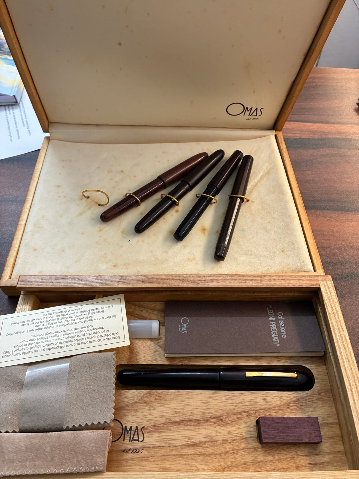 Omas 90s Legni Pregiati Limited Edition Fountain Pens SET