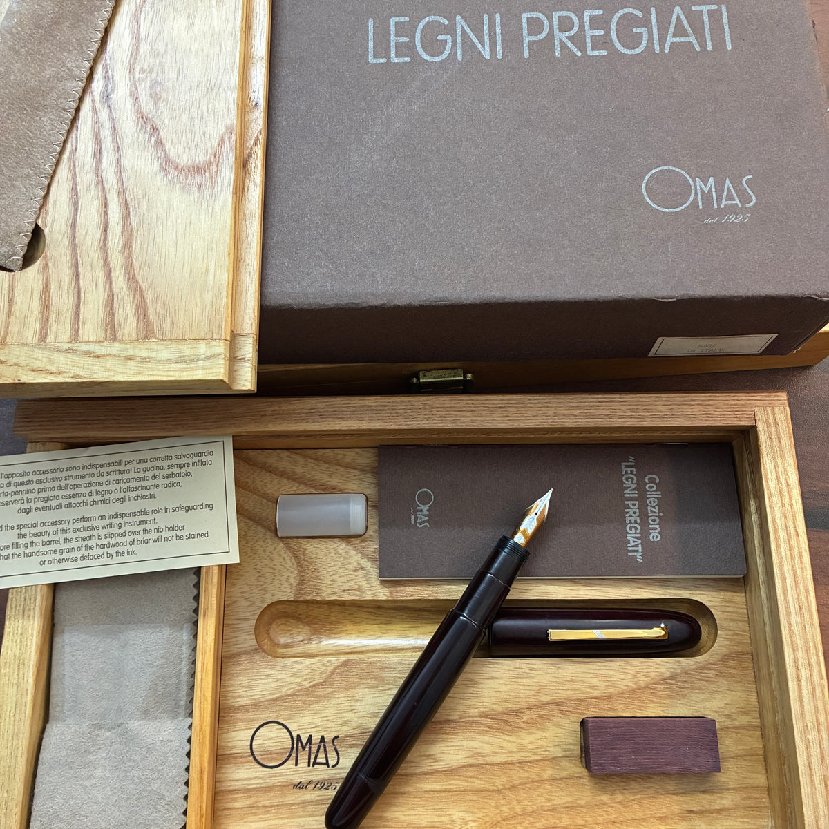Omas 90s Legni Pregiati Limited Edition Fountain Pens SET