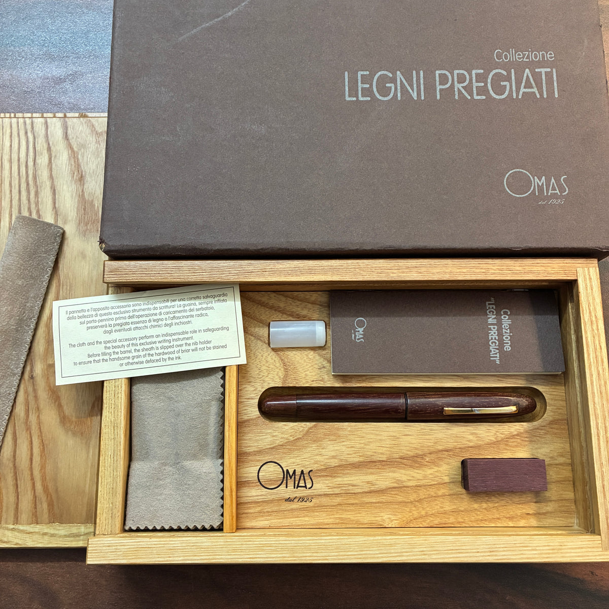 Omas 90s Legni Pregiati Limited Edition Fountain Pens SET