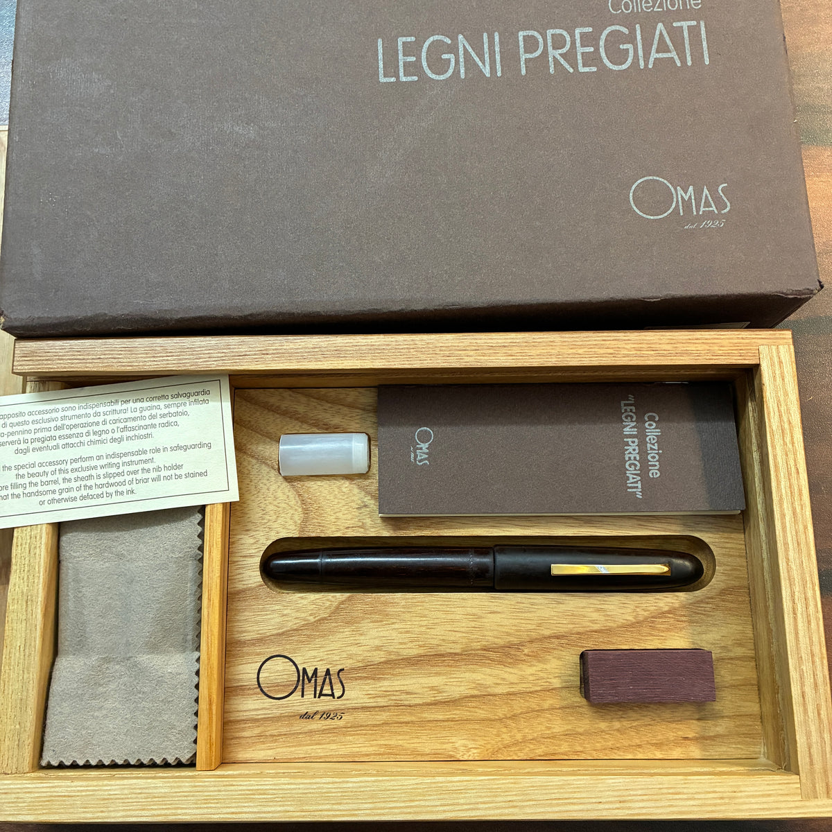 Omas 90s Legni Pregiati Limited Edition Fountain Pens SET