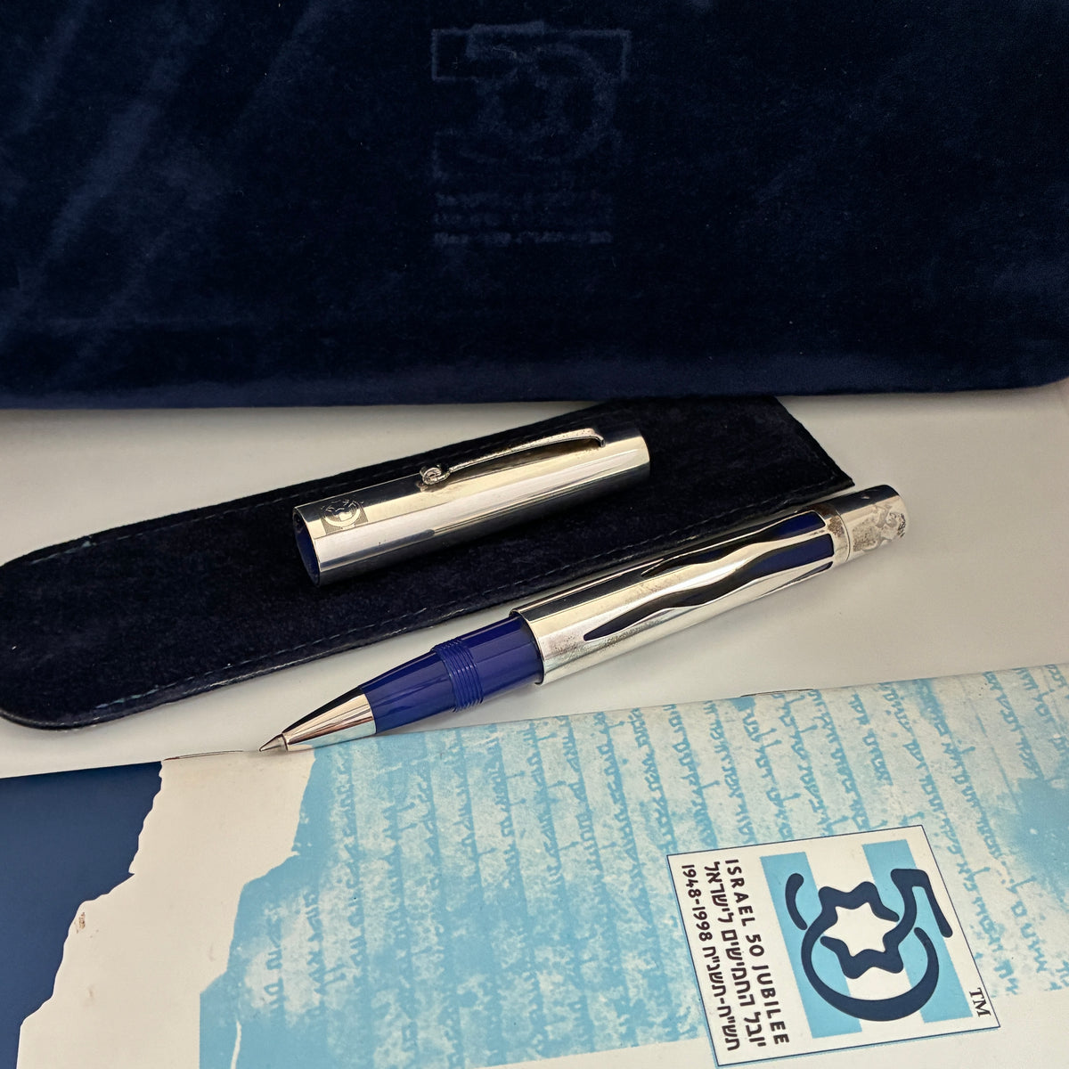 Omas Israel Jubilee 50 Sterling Silver Rollerball Pen
