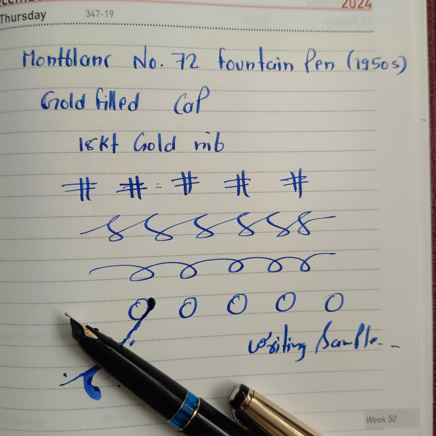 Vintage Montblanc Meisterstuck No.72 Fountain Pen