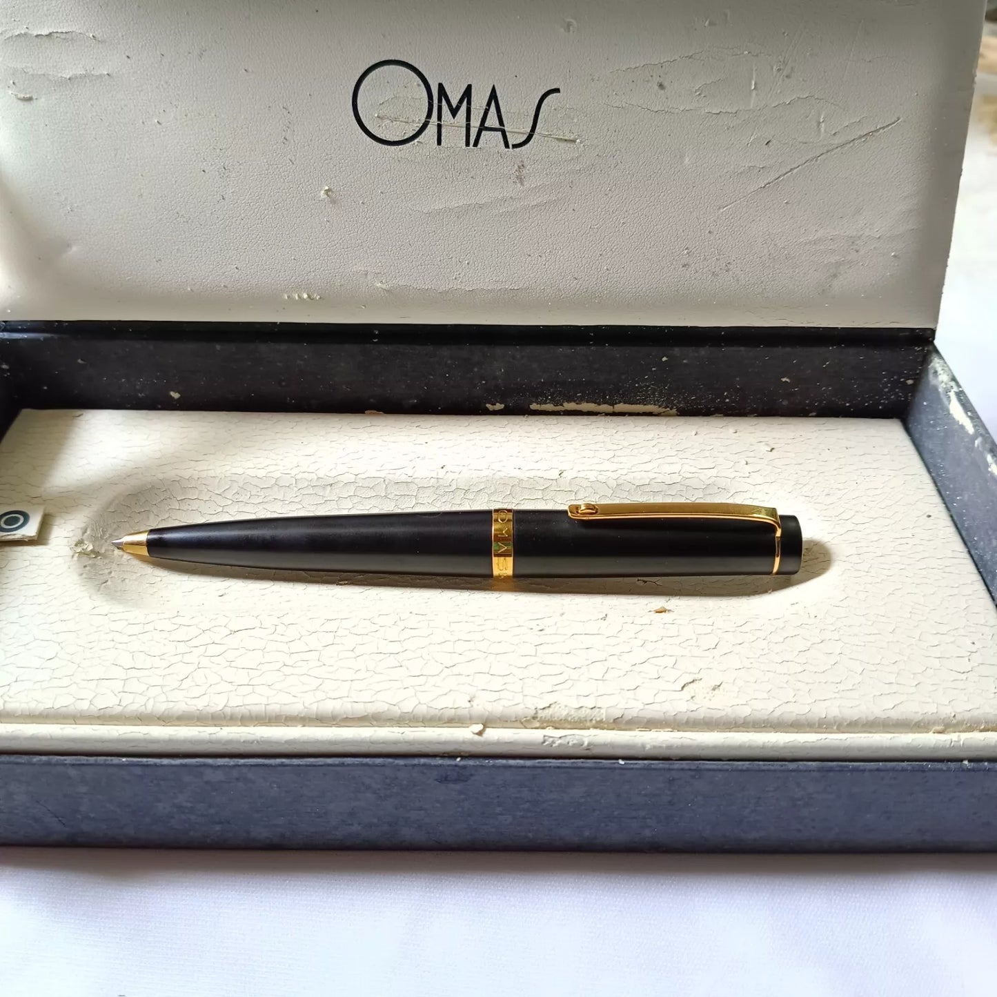 Omas Bologna Matte Black Ballpoint Pen