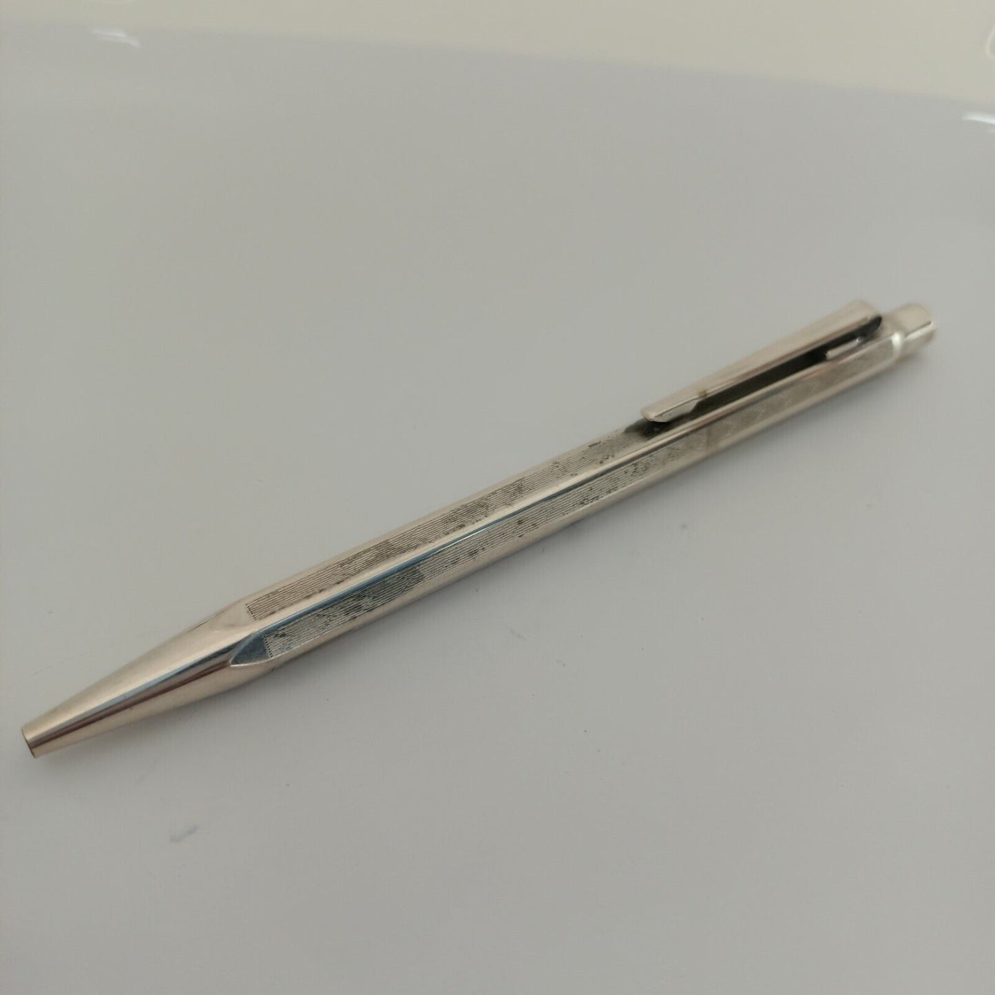 Silver Pen Caran d'Ache Rieter Silver Plated Ballpoint Pen