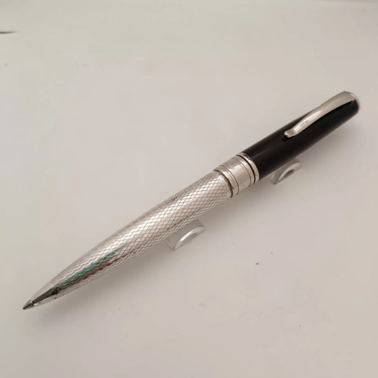 Marlen 925 Sterling Silver Green Lacquer Cap Ball Pen