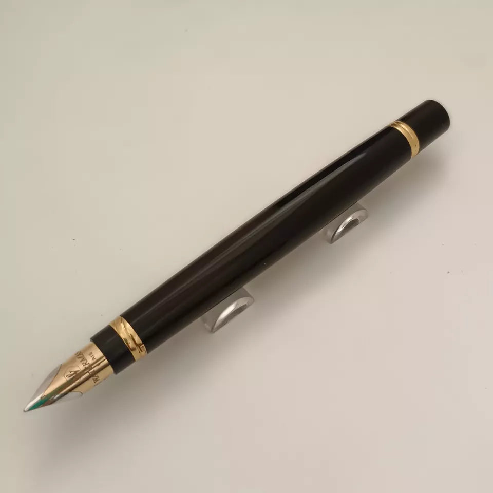 Waterman Liaison 18K / 750 Nib F Fountain Pen Black Gold Plated