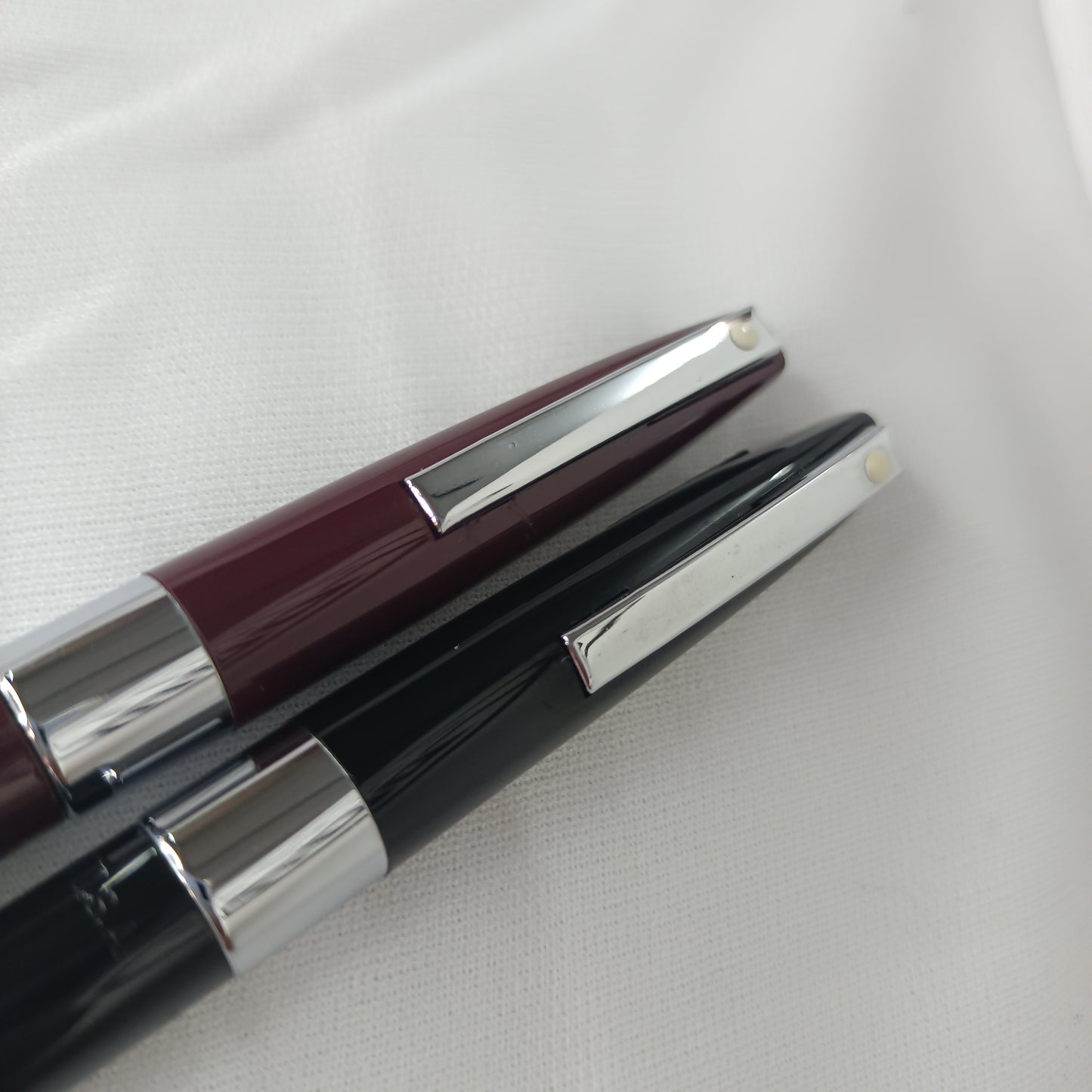 2 PC Sheaffer Imperial Burgundy And Black Ball Pen Made In USA
