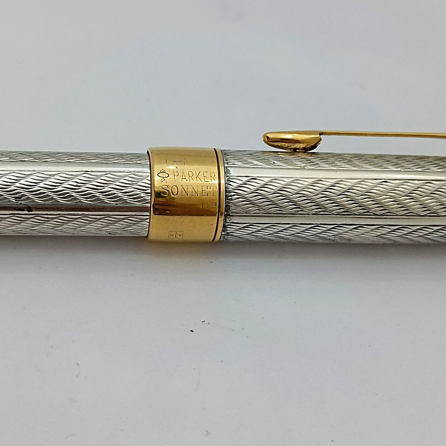 Parker Sonnet Cascade Fougere Gold Trim Ball Pen Made In France