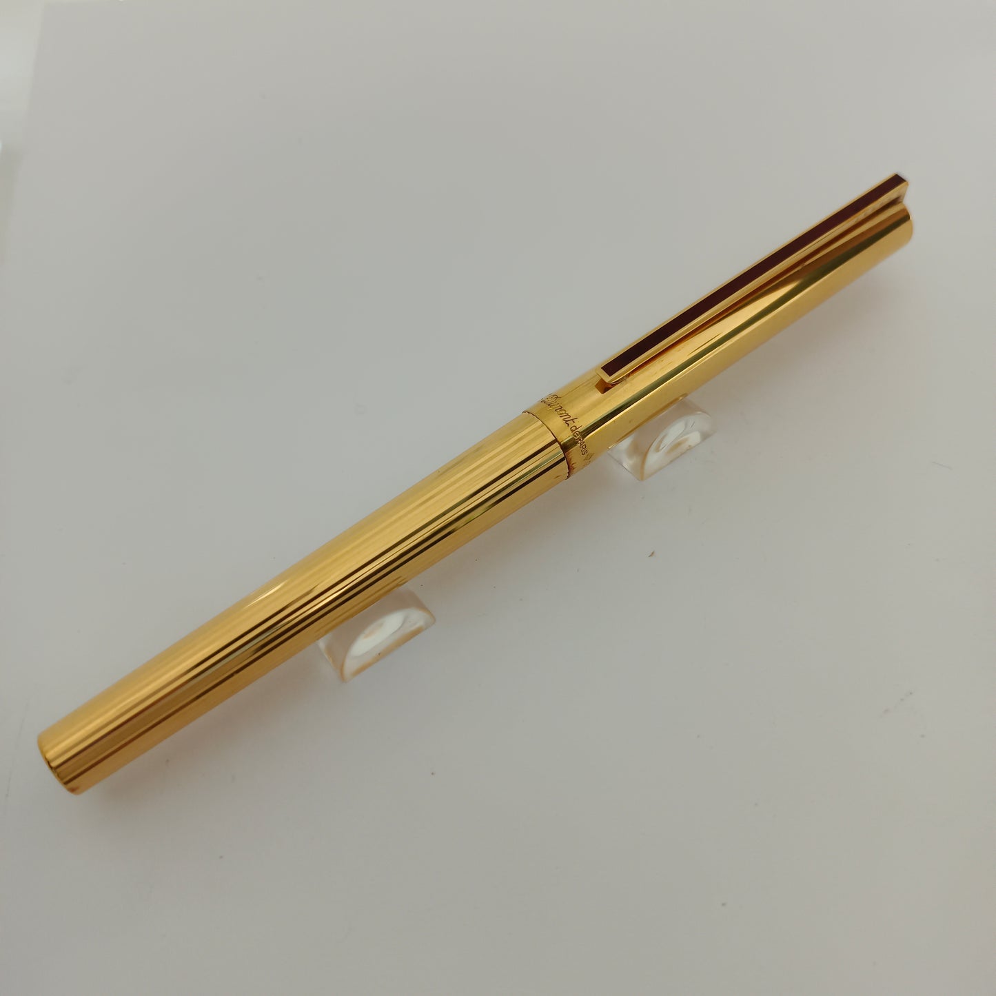 S.T Dupont 925 Vermeil Fountain Pen 18kt 750 Gold Nib