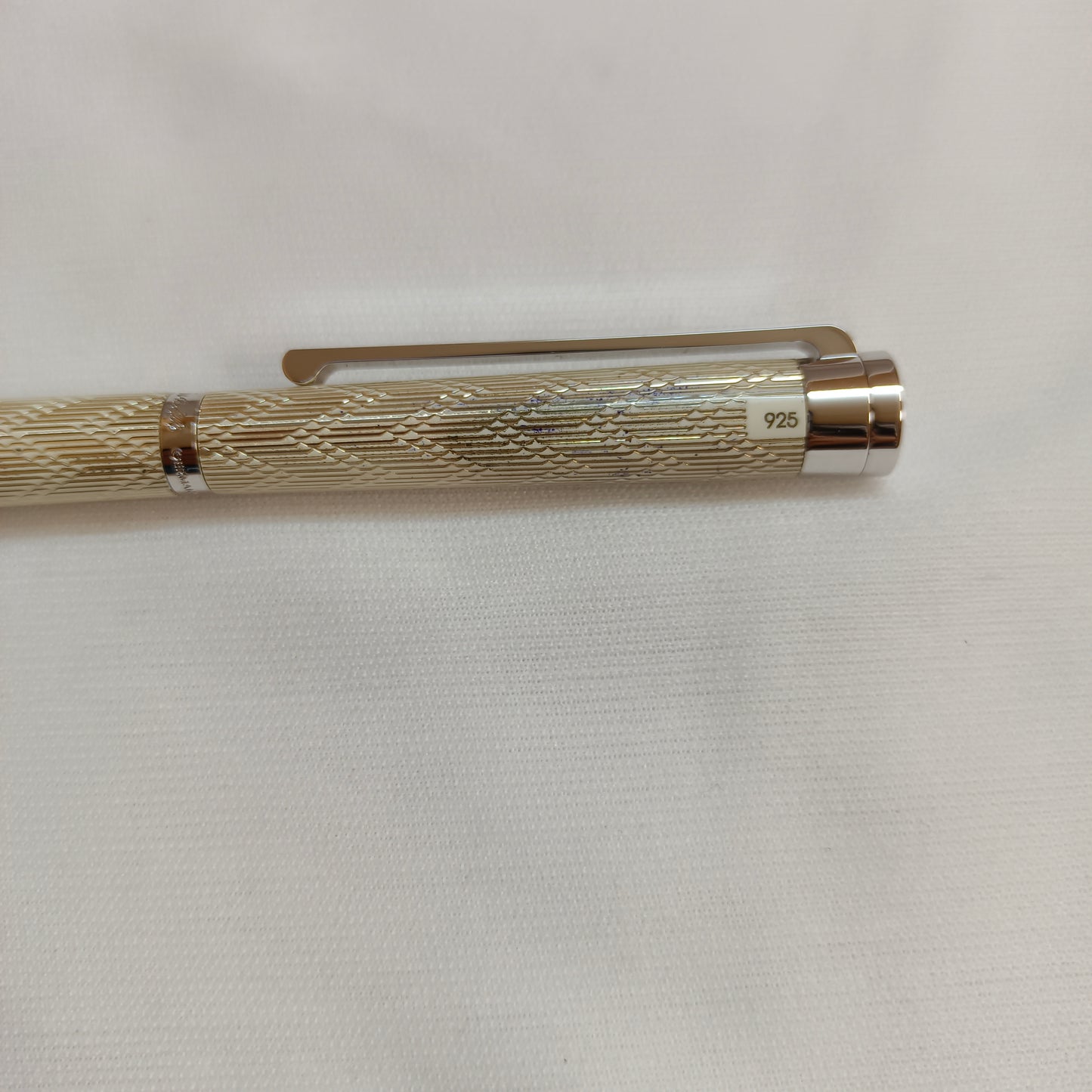 Waldmann Xetra Noble White Ball Pen Sterling Silver Twist Mechanism