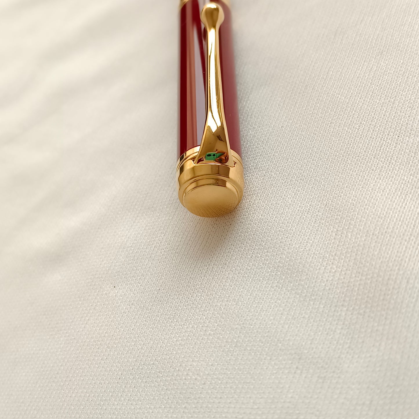 Aurora Talentum Burgundy Ballpoint Pen with Gold Trim