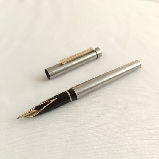 Vintage Sheaffer Targa Silver Plated Fountain Pen Made in England