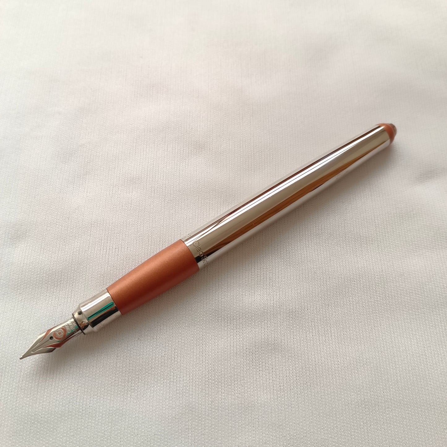 Cleo Skribent Orange Colour Fountain Pen Medium Nib